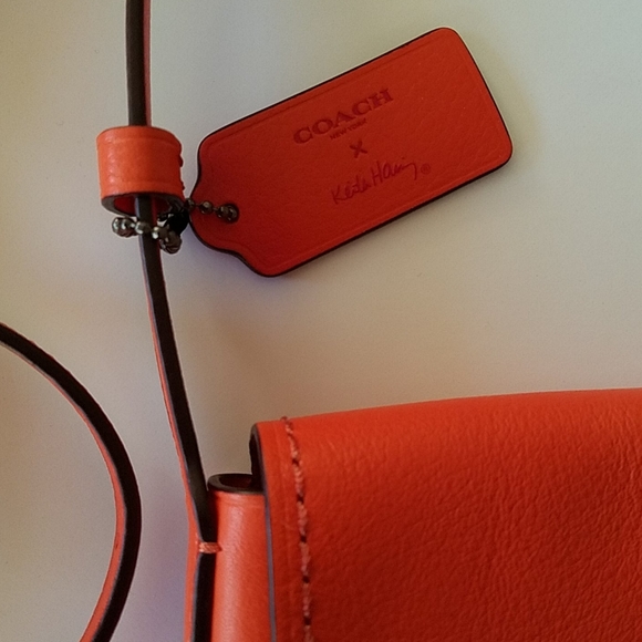 Keith Haring "Coach" Leather Crossbody Purse - Picture 6 of 7